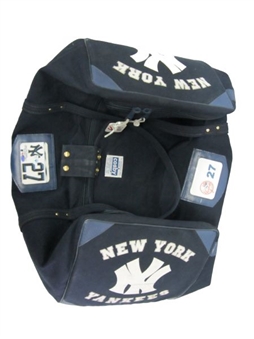 2012 Raul Ibanez Game Used New York Yankees #27 Team Issued Equipment Bag (MLB AUTH)